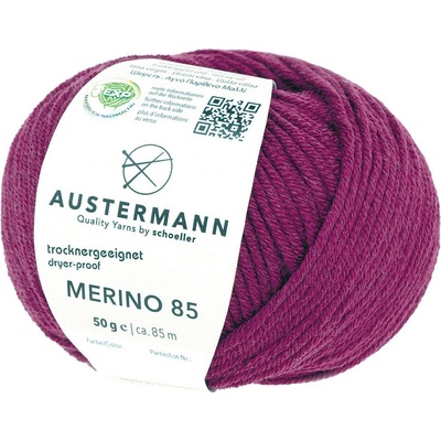 Pletací příze Austermann Merino 85 EXP Barva: 27 AUBERGINE