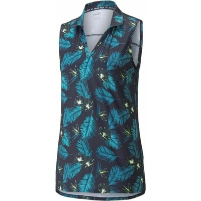 Puma Cloudspun Paradise sleeveless Polo Navy Blazer/Porcelain