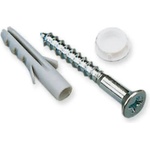 Gardinia АКСЕСОАР ВИНТ, ДЮБЕЛ И ТАПИЧКА gardinia ЗА pvc КОРНИЗ 20 БР (4003018000570)