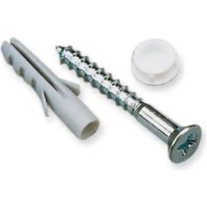 Gardinia АКСЕСОАР ВИНТ, ДЮБЕЛ И ТАПИЧКА gardinia ЗА pvc КОРНИЗ 20 БР (4003018000570)