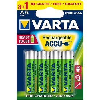 VARTA 5675 - 3+1 бр. акумулаторна батерия ACCU AA Ni-MH/2100mAh/1, 2V (VA0097)