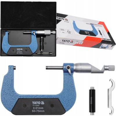 YATO YT72302 mikrometr mechanický 50-75mm +00,01mm