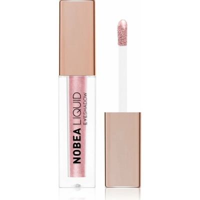 Nobea Metal Liquid Eyeshadow tekuté očné tiene Rosegold E02 4 ml