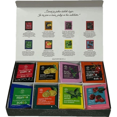 Manna Darčeková kazeta ôsmich druhov čajov 40 vrecúšok