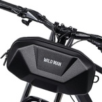 Wildman Чанта за велосипедна рамка wildman x9 3.5l с държач, черна (gt001161)