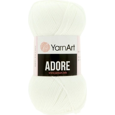 YarnArt Adore 330 bílá