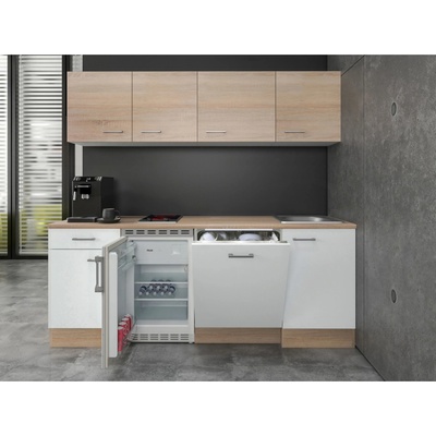 Flex Well Kuchyňa Florida 210 cm/typ 5 chladnička/varná doska/umývačka