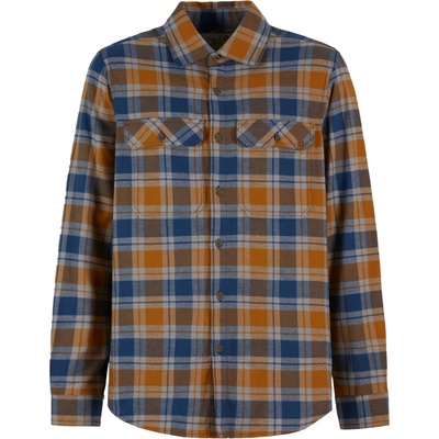 E9 Мъжка риза с копчета E9 Peppino Shirt - Blue / Ocra - размер M (033-2945-0113)