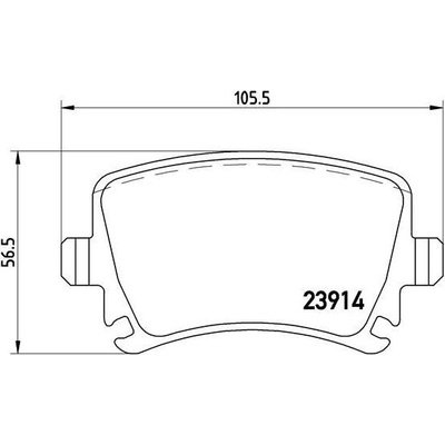 Sada brzdových destiček, kotoučová brzda BREMBO P 85 073