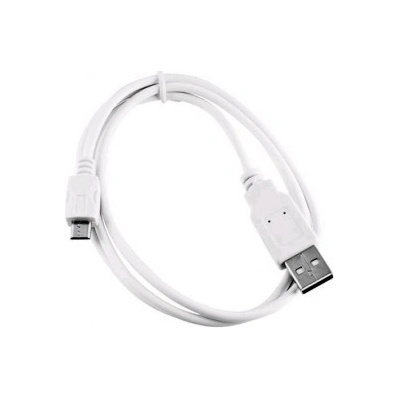 C-Tech CB-USB2M-10W USB 2.0 AM/Micro, 1m, bílý