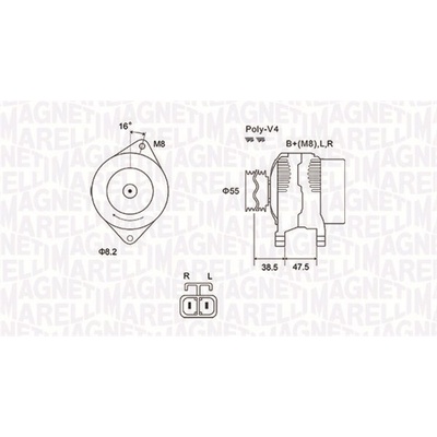 Generátor MAGNETI MARELLI 063731798010
