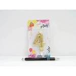 GoParty SWIECZKA, born 4, glitter. , 7 cm. blist
