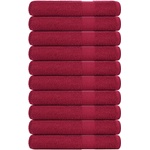 vidaXL Кърпи FROGN 10 бр. Бордо 100x200 см 360 г/м2 (136748)