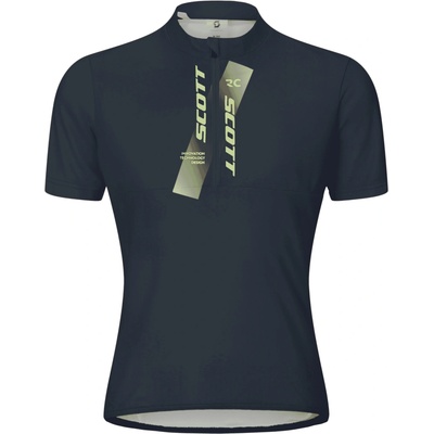 Scott Jersey Jr SS dark blue/acid yellow dětský
