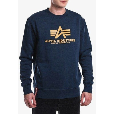 Alpha Industries mikina Basic Sweater new navy/wheat