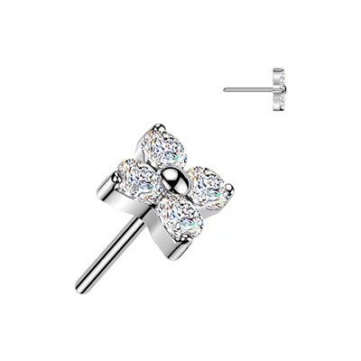 Šperky4U Náhradní kytička k PUSH IN piercingu TIT1723-C