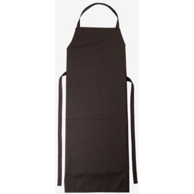 Workwear Verona Dlouhá pracovní zástěra s laclem 00130-01 Chocolate