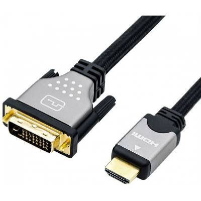 Cable DVI M - HDMI M, 5m, 4K, Roline 11.04. 5873