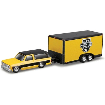 Maisto Design Tow+Go 1979 Chevrolet K5 Blazer & Trailer 1:64