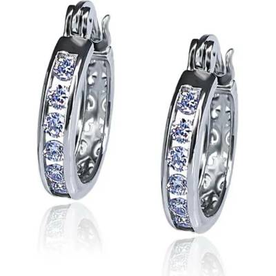 Elanis Jewel Dámské kruhové náušnice La Diamantina Sandy se zirkony EJ00686