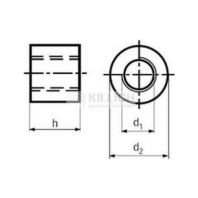 Killich matica M8x20 ZINOK trubková spojovací [1 ks]