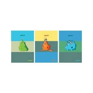 STREET Тетрадка с телчета Monsters А4 54л широк ред