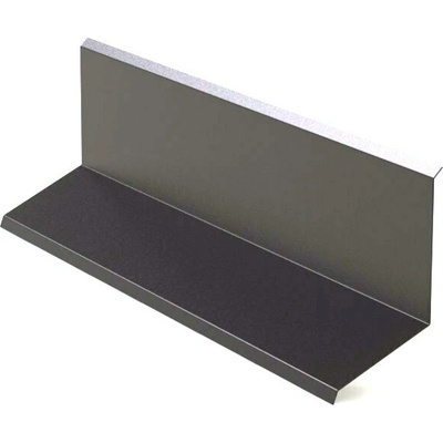 Lemování zdí horní r.š.200mm pozink Lakovaný RAL 8019 šedohnědá s folií dl.2m