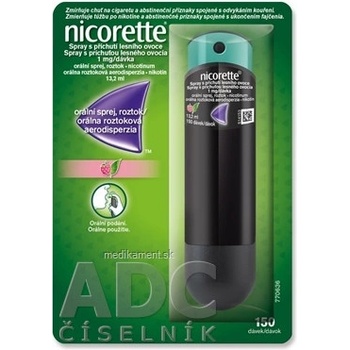 Nicorette spray s príchuťou lesného ovocia aer.ors. 1 x 150 dávok
