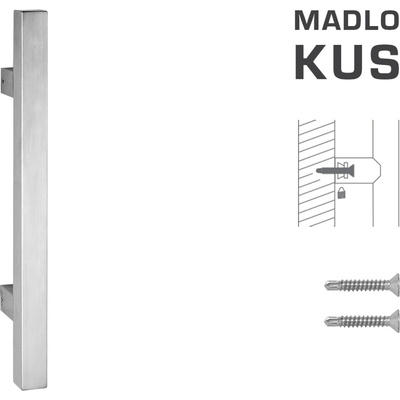 MPkovania FT - MADLO kód K31 25x25 mm ST ks Rozteč madla: 210 mm, Rozmer profilu madla: 25x25 mm, Dĺžka: 400 mm