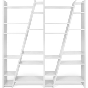 TemaHome Бял шкаф за книги 190x195 cm Delta - TemaHome (9500.315336)