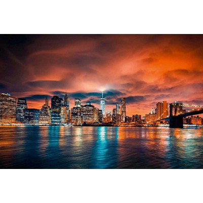 Dimex MS-5-3010 Vliesová fototapeta NYC př západ slunce rozměry 375 x 250 cm
