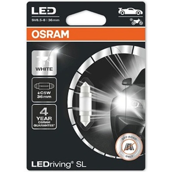 OSRAM Крушка OSRAM LED C5W, 12V, 0.5W, 6000К, 25lm, 1 брой
