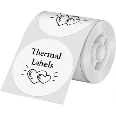 Nelko Термо стикери за Nelko PM220, 50*50mm, бели (Two 50*50W)