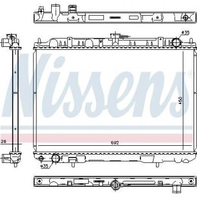 Chladič motoru NISSENS 606160