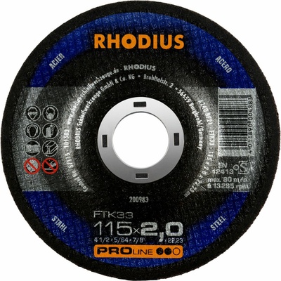 Rhodius Rezný kotúč 115 x 2,0 x 22,23 mm 200983