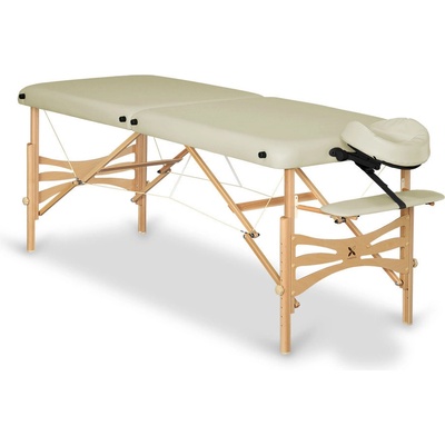 Habys Skládací masážní lehátko Panda Barva: krémová 20 Vinyl Fle x Velikost a barva rámu: 180 x 60cm - buk světlý od 180 x 60 cm od 12,5 kg 6 barev