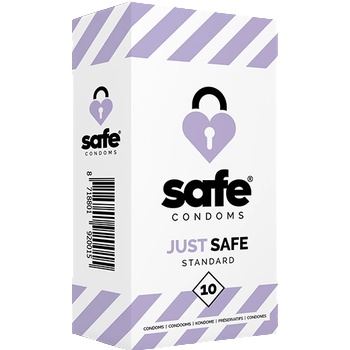 Safe - Condoms with Silicone-Based Lubricant Standard 10 pcs