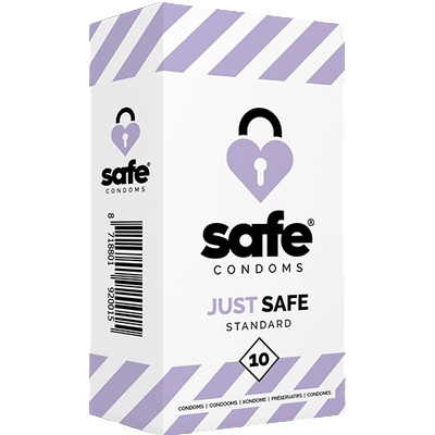 Safe - Condoms with Silicone-Based Lubricant Standard 10 pcs