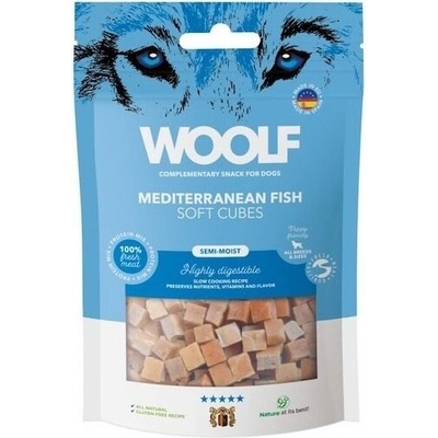 WOOLF lahôdka Soft Cubes Mediteranean Fish 100 g