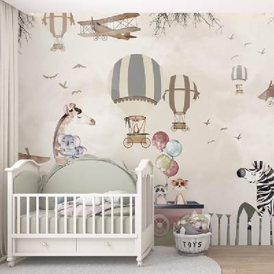 Decono Детски Фототапет Небесни Пътешественици