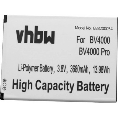 VHBW Батерия за Blackview BV4000 / BV4000 Pro, 3680 mAh (888200054)