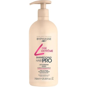 BYPHASSE Hair Pro Liss Extrême Shampoo 750ml - изглаждащ шампоан за непокорна коса