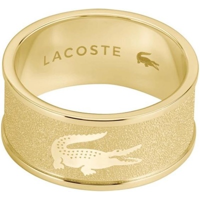 Lacoste pozlacený prsten pro muže Backhand 2040486