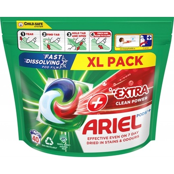 Ariel +Extra clean kapsule 40 PD