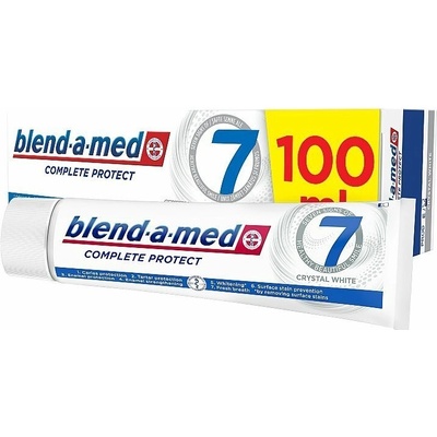 Blend-a-med Complete 7 + White pre kompletnú ochranu zubov For Whitening and Whole Mouth Protection 100 ml