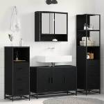 vidaXL Комплект мебели за баня 3 бр. Черния дъб 35 x 37, 5 x 166 см (3402416)