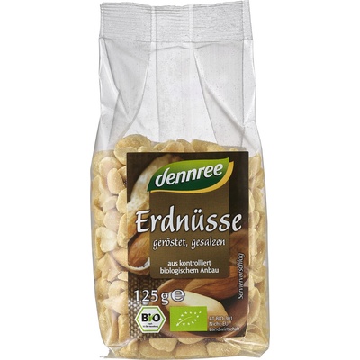 Dennree Arašídy pražené solené 125 g