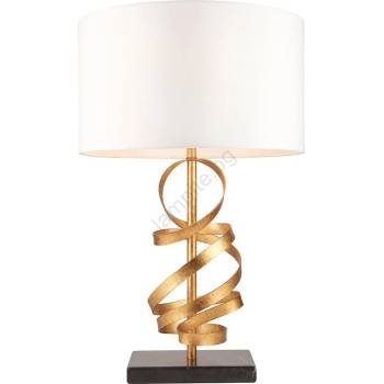 Endon Lighting 82071 - Настолна лампа 1xE27/10W/230V бял/месинг/черен (EN0523)
