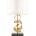 Endon Lighting 82071 - Настолна лампа 1xE27/10W/230V бял/месинг/черен (EN0523)