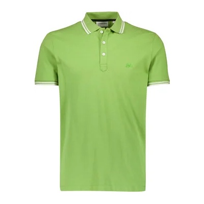 Lindbergh Тениска с яка и копчета 30-404010 Зелен Relaxed Fit (30-404010)